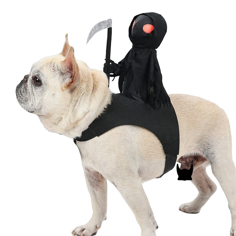 Traje de Halloween de Cão Cavaleiro das Trevas, Roupa Medieval de Guerreiro para Animais de Estimação