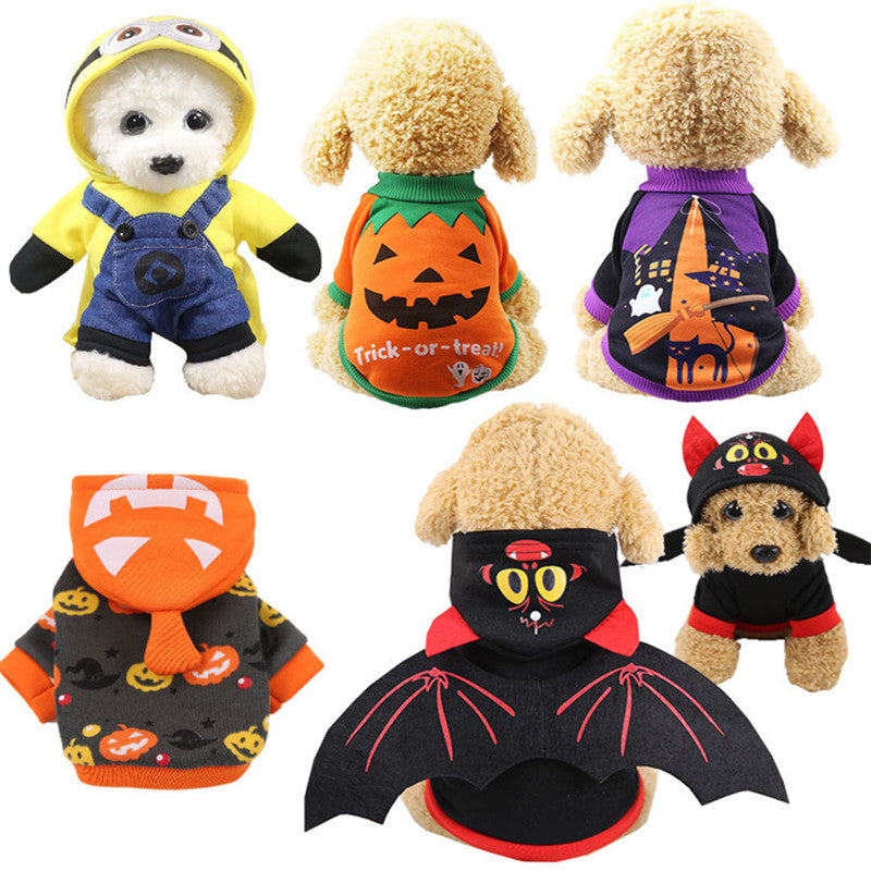 Fantasia de Halloween para Cães e Gatos, Roupa Divertida