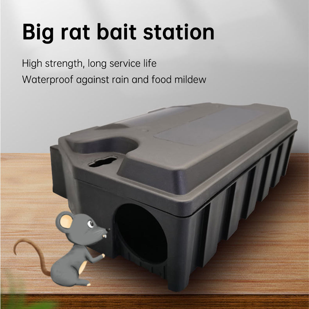 Outdoor Rat Bait Station – Safe Rodent Trap Box with Locking Key