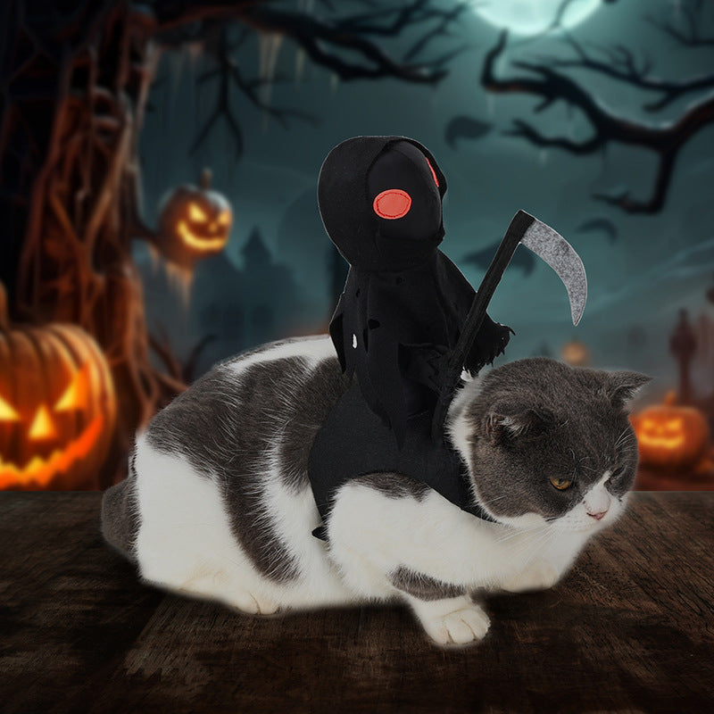 Traje de Halloween de Cão Cavaleiro das Trevas, Roupa Medieval de Guerreiro para Animais de Estimação