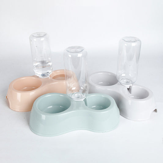 Gamelle automatique avec distributeur de nourriture et d'eau, gamelle double pour chien et chat. 