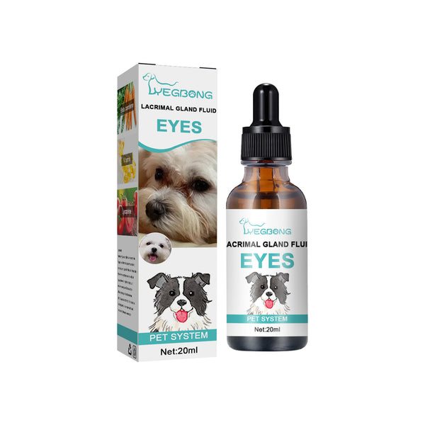 Sérum para manchas lacrimais em animais de estimação – Cuidado ocular para cães e gatos, remove manchas e sujidade.