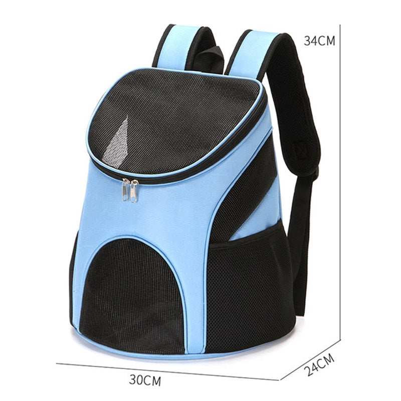 Breathable Pet Carrier Backpack – Front Mesh Travel Sling for Small Dogs & Pets