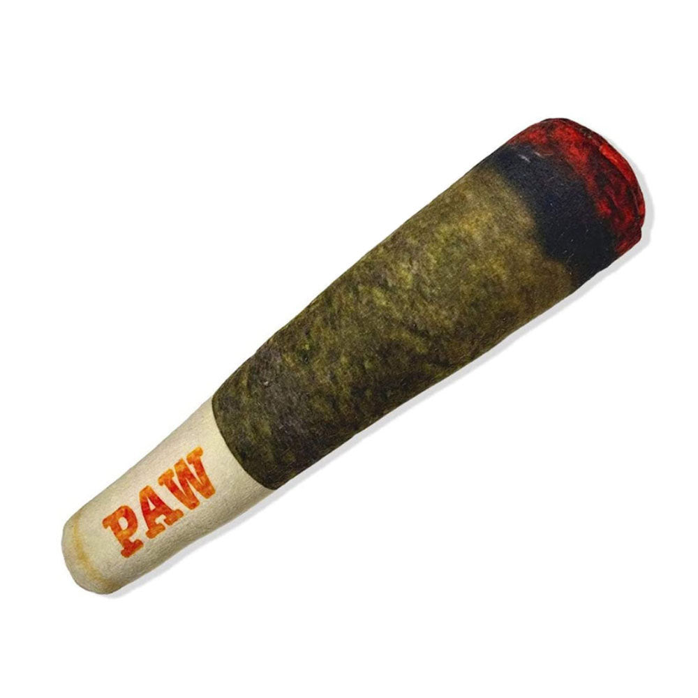 Green Cigar-Shaped Plush Squeaky chien jouet pour Chewing et Play