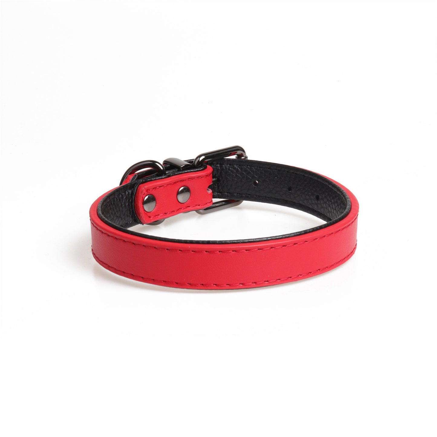 Premium Double-Layer Leather Dog Collar – Soft, Durable & Stylish