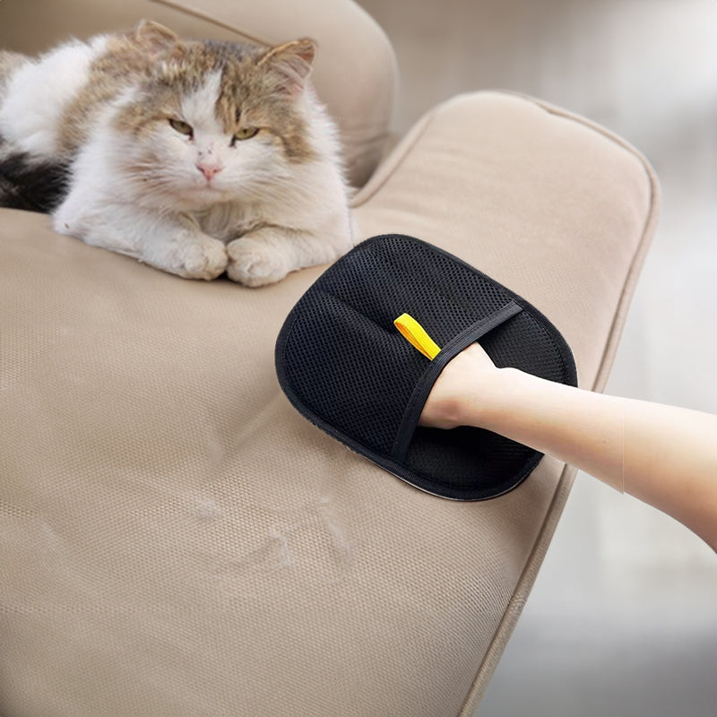 Luvas Estáticas para Remover Pelo de Animais, Ferramenta 3 em 1 para Pentear e Remover Pelo Morto em Cães e Gatos