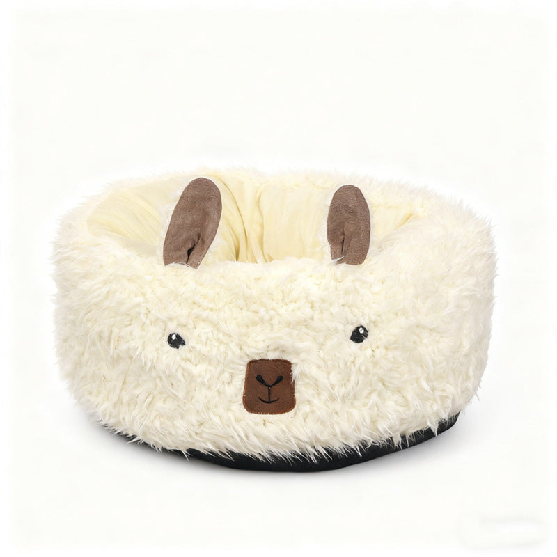 Half-Enclosed hiver chien lit, chaud animal House et Sleeping Nest