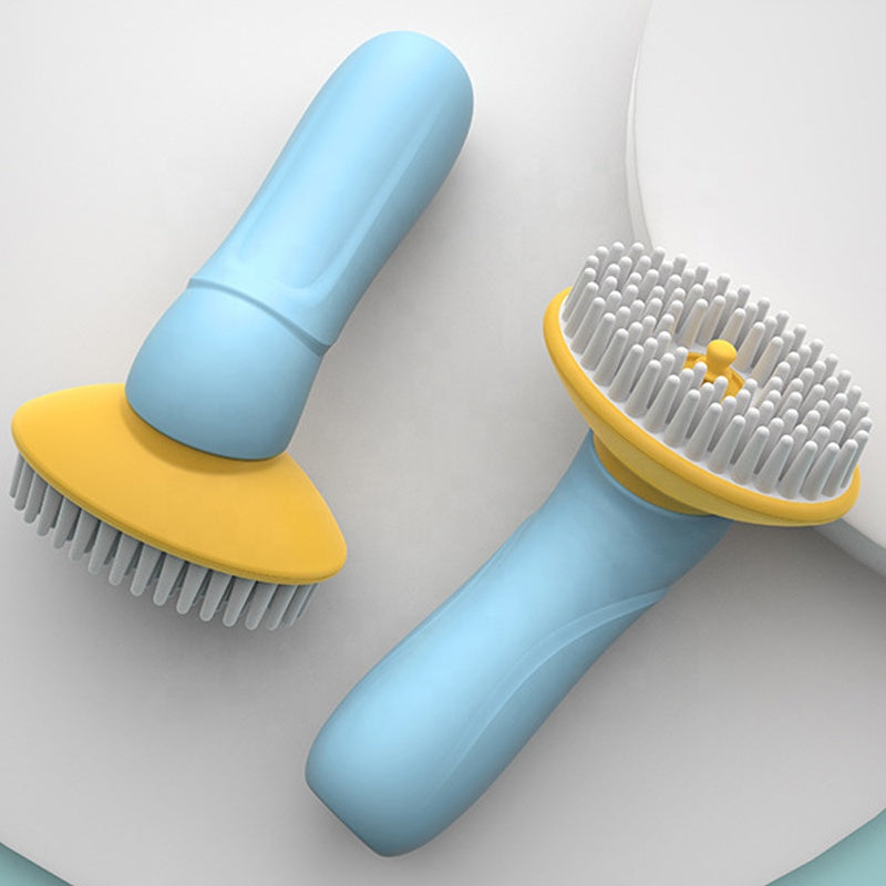 Escova de Banho Manual para Cães e Gatos, Ferramenta de Limpeza e Higiene para Duche