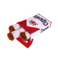 Cigar-Shaped Plush Dog Toy – Chew-Resistant Teething Toy for Self-Play