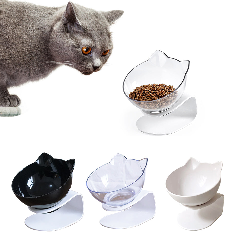 Tigela elevada para ração e água para gatos, cachorros e cães de pequeno porte