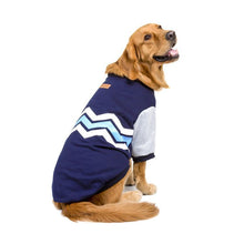 Cotton chien Sweater pour Large chiens, Casual Wave Pattern animal Clothing