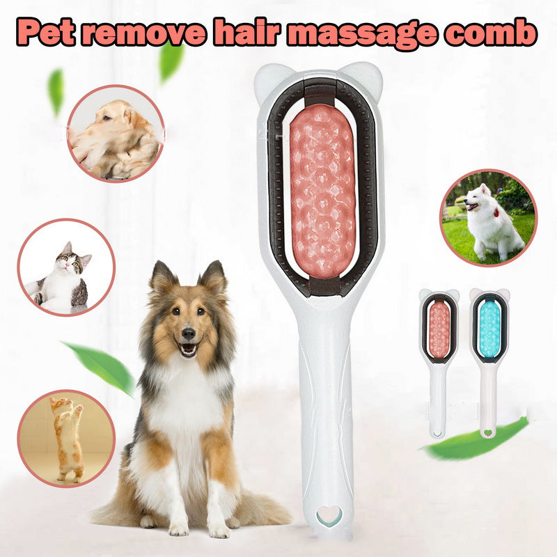 Pet Hair Removal Comb – Dual-Sided Brush for Long & Short Hair Pets