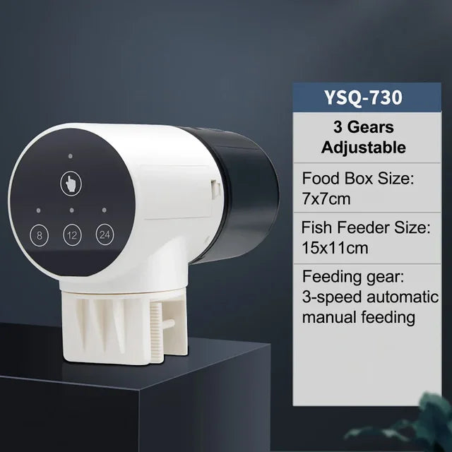 Fish tank feeder intelligent small and large capacity aquarium koi goldfish timed automatic fish feeder