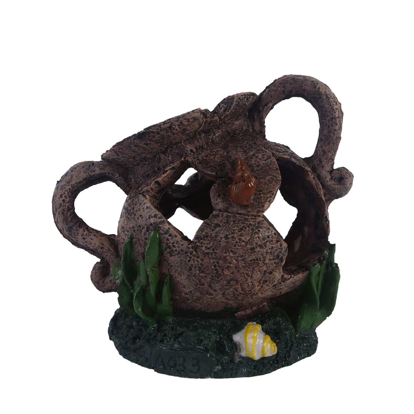 Grama aquática paisagismo resina crânio réptil brinquedo sala escondida aquário peixes ornamentos