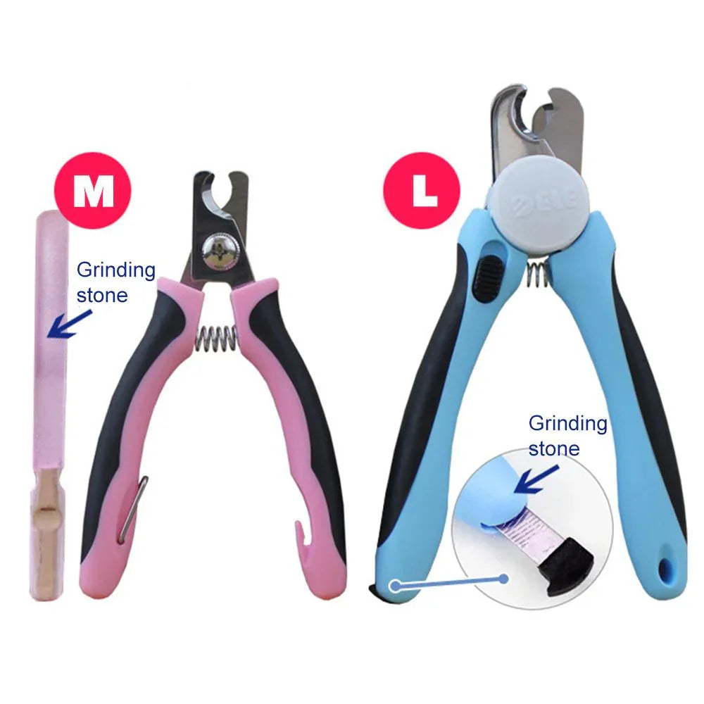 Pet Nail Clippers Stainless Steel Nail Clippers Pet Products Dog Nails Grinder