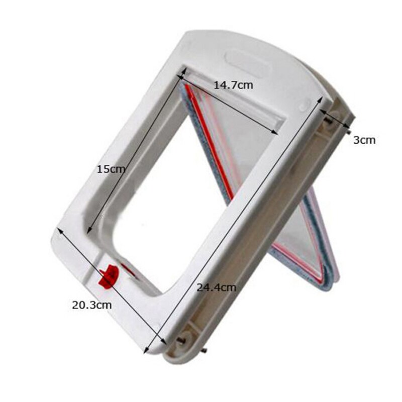 Porta para animais de estimação com fecho – Portão seguro com aba para gatos e cães, compatível com paredes ou janelas. 