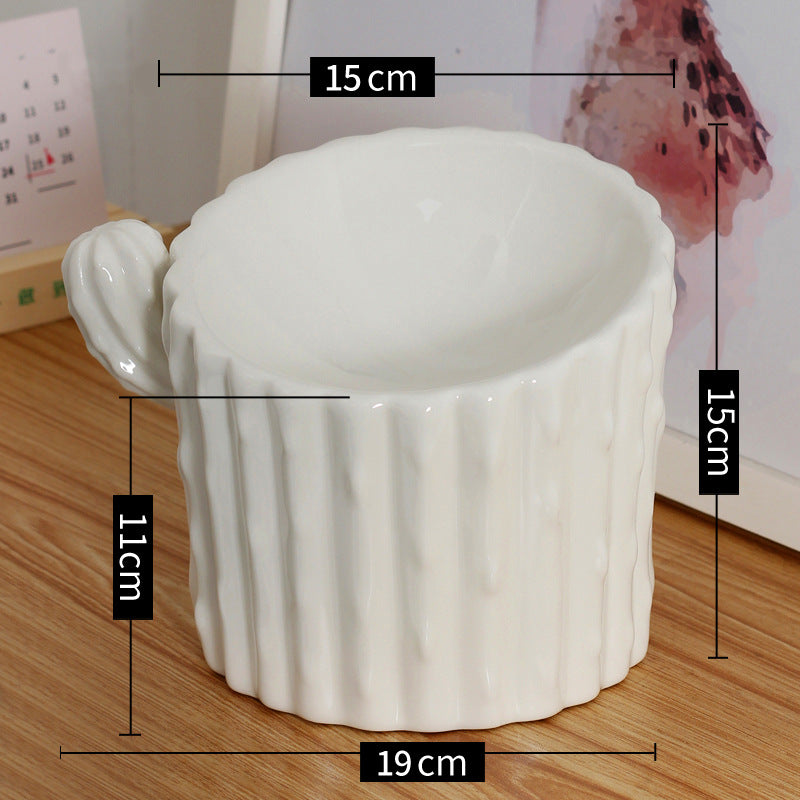 Raised Ceramic Double animal gamelle pour chats et Small chiens, Anti-Tip Design