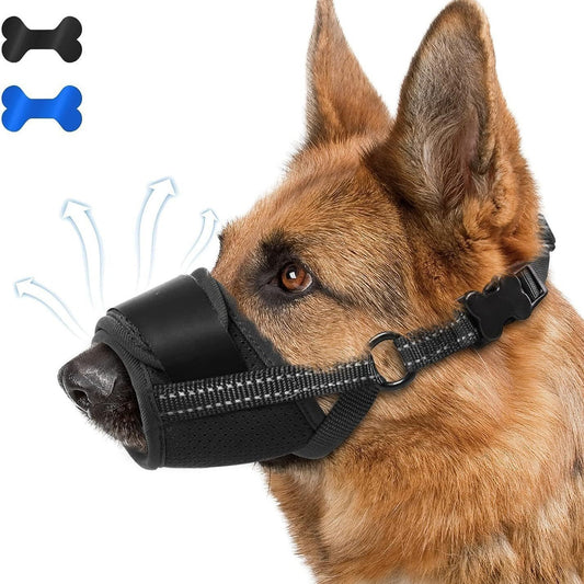 Mesh Dog Muzzle – Anti-Bark & Anti-Bite Mouth Cover for Dogs