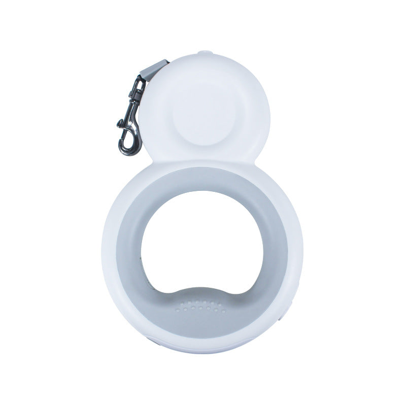 4-in-1 LED Dog Leash – Retractable Snowman Design with Night Light