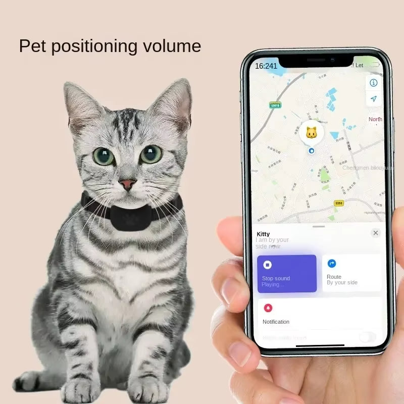 Coleira Rastreadora para Cães e Gatos, Coleira Localizadora Ajustável
