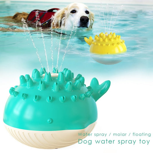 Crocodile Floating Dog Toy – Interactive Squeaky Water Jet Toy for Training