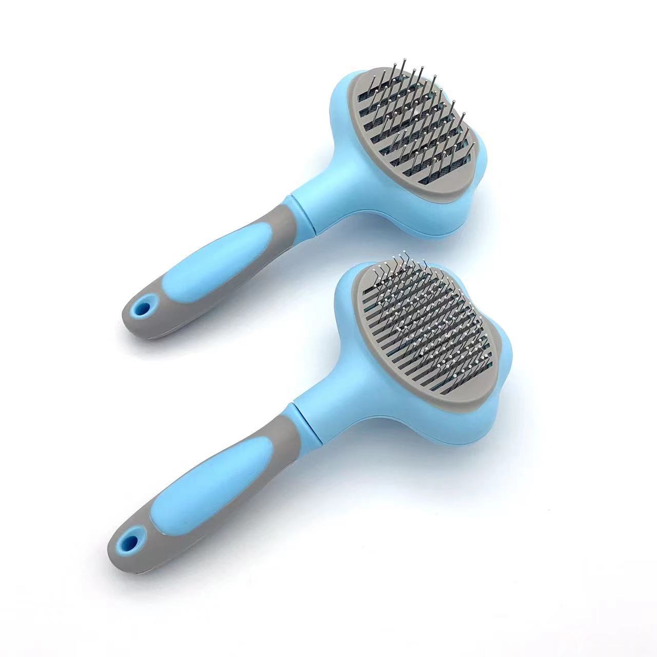 Escova para Animais de Estimação para Cães e Gatos, Massajador para Remover Pelo e Desembaraçar Nós