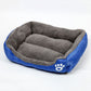 Soft Fleece Pet Bed – Waterproof Bottom, Warm & Cozy for All Pet Sizes