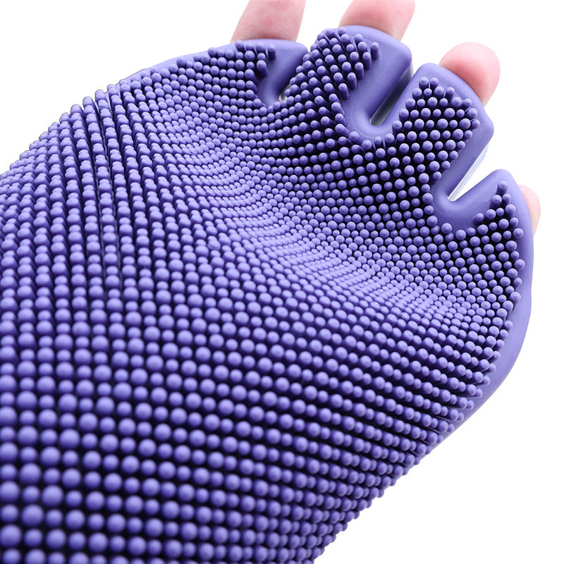 Pet Grooming Gloves – Hair Removal & Bath Massage Mitt for Dogs & Cats