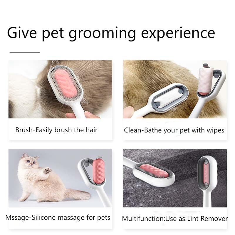 Pet Hair Removal Comb – Dual-Sided Brush for Long & Short Hair Pets