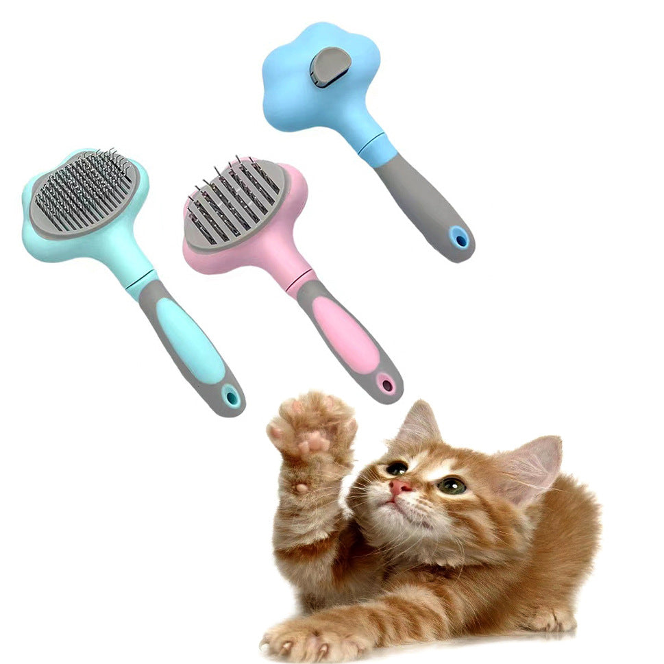 Animal toilettage peigne pour chiens et chats, Hair Removal Massage brosse et Knot Detangler