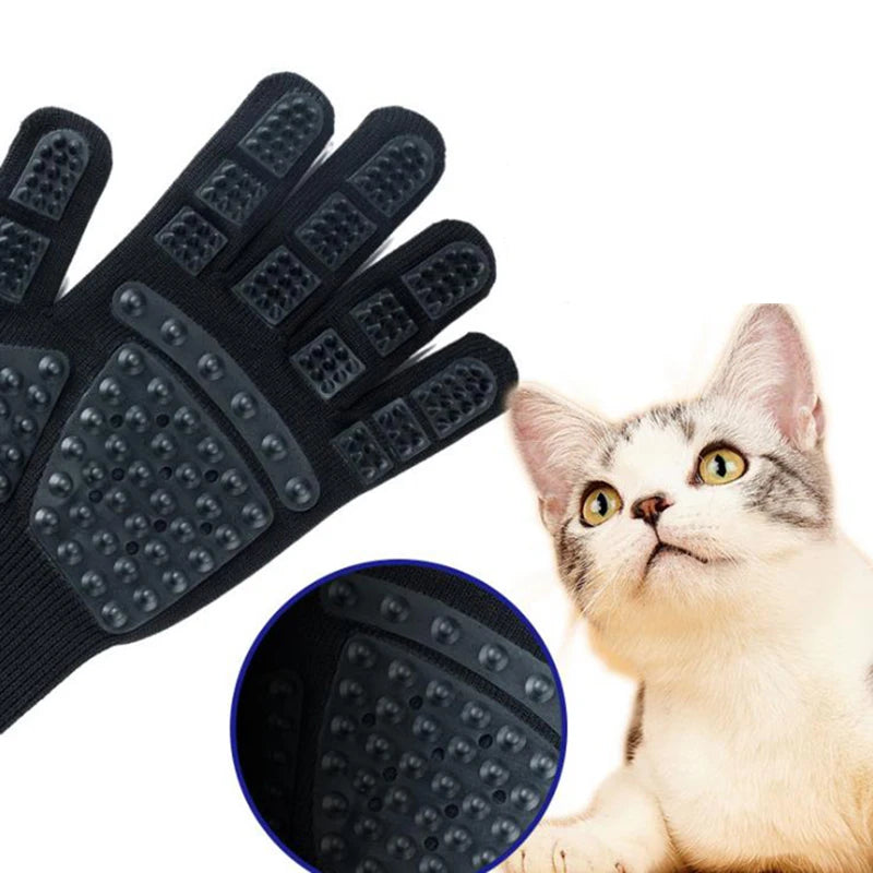Luva de Banho para Animais de Estimação para Cães e Gatos, Escova e Pente para Remover Pelos Soltos