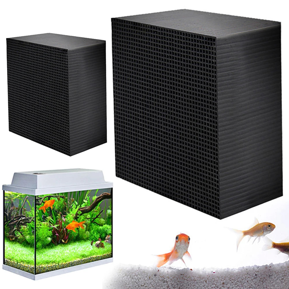 Activated Carbon Water Filter Eco-Aquarium Water Purifier Cube Honeycomb Ultra Strong Filtration Filter Media Air purification