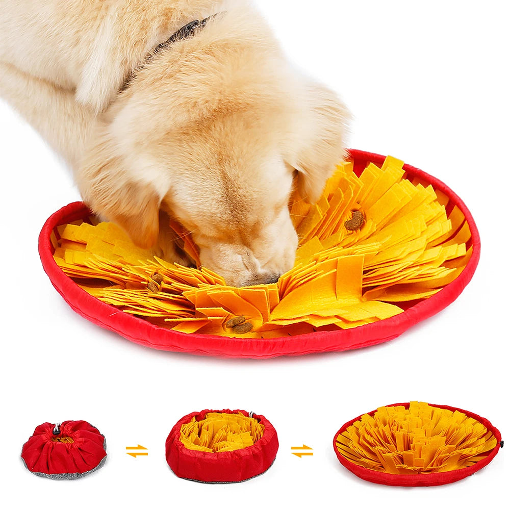 Dog Sniffing Training Mat – Washable Puzzle Blanket for Mental Stimulation
