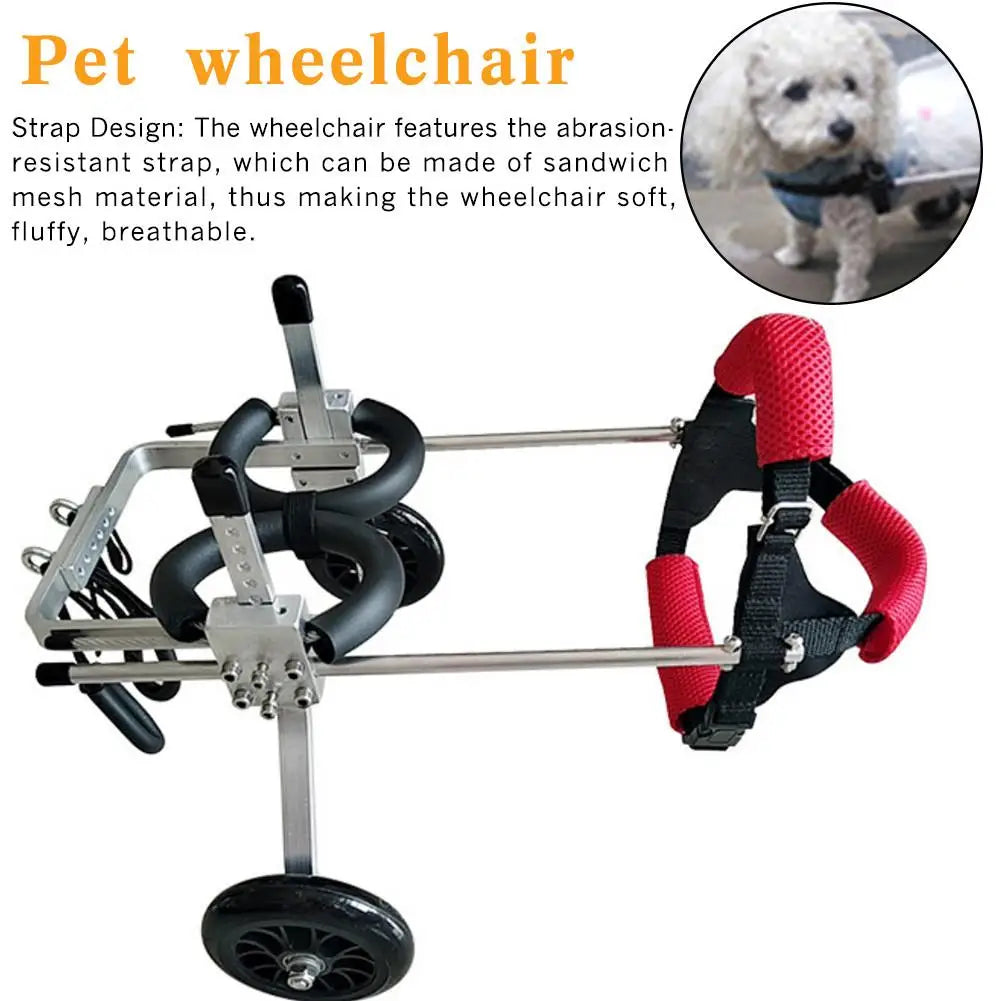 Pet Wheelchair – 2-Wheel Rear Support Cart for Disabled or Injured Dogs